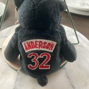 Limited treasures 1998 Falcons NFL beanie bear Jamal Anderson #32